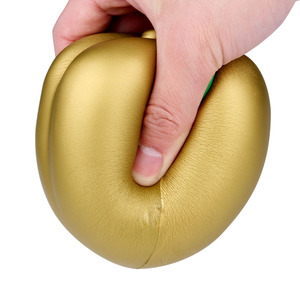 Pu Foam Peach Shape Soft Toy With <b>Leaf</b> Design For Promotional Activities - Product Image 4
