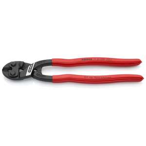 KNIPEX - 71 31 250 SB CoBolt®Coupe-boulons compact XL manque atramentized, poignées revêtues de plastique, avec évidement pour une coupe plus facile - Product Image 1