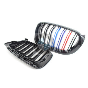 กระจังหน้า BMW สีดำเงา ลายเส้นคู่ สไตล์ M สำหรับ F25 F26 X3 X4 ปี 2014 2017 อัพเกรดกันชน วัสดุพลาสติก ABS - Product Image 3