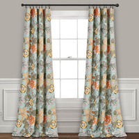 Rideaux occultants bohèmes floraux style ferme, tentures vintage pour chambre et salon, aménagements de fenêtres traditionnels
