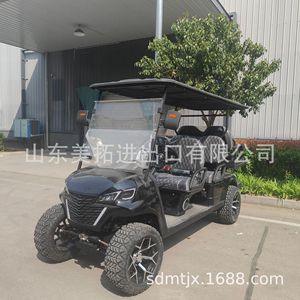 Voiturette de golf électrique 4 roues, moteur 400W, double transmission, en alliage d'aluminium durable, style moderne, pour usage communautaire - Product Image 2
