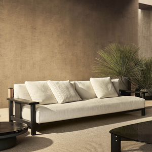 Luxury Modern Hotel <b>Patio</b> Solid <b>Wood</b> Uv Resistant Coffee Table Garden Planters Landscape Dining <b>Set</b> Outdoor Furniture Yk-sf-v11 - Product Image 4