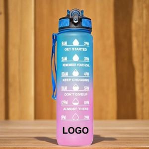 Bouteilles d'eau en plastique sans BPA avec logo imprimé, promotion, activité d'entreprise, cadeau d'entreprise, bouteille de sport - Product Image 1