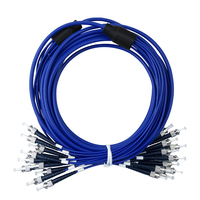 Latiguillo Fibra Óptica Blindado Conector ST 50m 12 Líneas Separadas OS2 1310/1550nm 12 Fibras