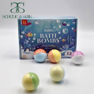 S & Soak Etiqueta Privada personalizable suministros de Spa orgánico bombas de baño redondas Bola de ducha al por mayor - Product Image 2