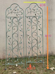 Vecchia Villa all'aperto retrò europea espositore per fiori esplosioni di uccelli in ferro da arrampicata in Rattan scherma traliccio e cancelli - Product Image 2