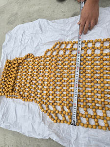 Coussin de siège auto en perles de bois naturel, rafraîchissant, massant et ventilé pour un confort estival du conducteur NIKA XNK - Product Image 2