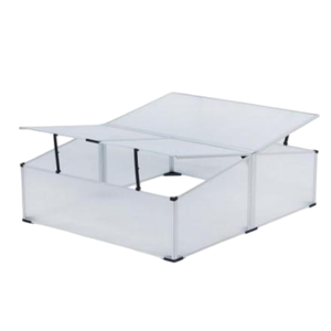 <span class=keywords><strong>Mini</strong></span> <span class=keywords><strong>serre</strong></span> en polycarbonate <span class=keywords><strong>avec</strong></span> 4 couvercles en aluminium pour plantes de jardin - Product Image 1