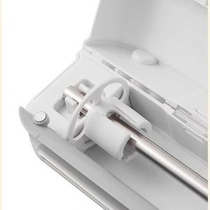 Kitchen <b>Plastic</b> Wrap Cutter <b>Box</b> Tin Foil <b>Large</b> Roll Tight Film Two-way Sliding Knife Magnetic Refrigerator Countertop - Product Image 3