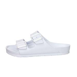 Valleverde Women's <b>Slides</b> White 37 Low Heel 2.5 Cm Comfort <b>Slip</b>-On Footwear - Product Image 1