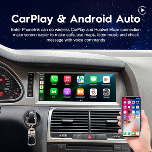 Navigation GPS à écran partagé 10.25 pouces Android 13 autoradio pour <span class=keywords><strong>Audi</strong></span> Q7 05-09 année <span class=keywords><strong>8</strong></span> cœurs système d'origine CarPlay sans fil - Product Image 5