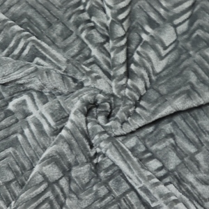 Manta de forro polar de franela de punto en relieve con <span class=keywords><strong>cepillo</strong></span> de un solo lado, ligera, acogedora, cálida, manta de cama de felpa a rayas - Product Image 4