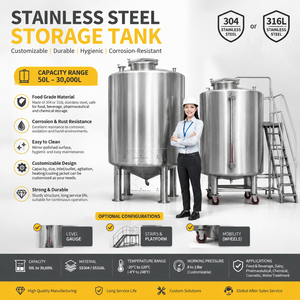 Réservoir de stockage d'huile alimentaire en acier inoxydable Ace Sanitary 5000 <span class=keywords><strong>litres</strong></span> - Prix - Product Image 2