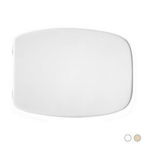 Asiento de Inodoro para Vavid Emilia Forma 3 Color Champán 50.5 cm de Largo 37.5 cm de Ancho 7 cm de Altura - Product Image 1