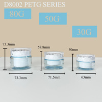 Contenant vide personnalisé pour soins de la peau, emballage cosmétique en PETG, usine, capacité 50ml 120ml 200ml, flacon compte-gouttes, flacon pompe pour lotion, pot à crème