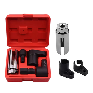 WZAUTO Set Universale <span class=keywords><strong>di</strong></span> Chiavi a Bussola per Sensore <span class=keywords><strong>di</strong></span> Ossigeno e Attrezzi per Filettatura in Carbonio Rosso - Product Image 1