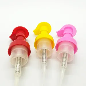 RUIPACK OEM 사용자 정의 공장 40MM 거품 펌프 모자 클렌징 무스 옐로우 핑크 거품 손 비누
