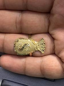 Duyizhao 14K placcato oro Mens CZ anello in pietra stile dollaro anello gruppo uomo anello pesante - Product Image 6
