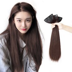 Older Sister's Hair 12A Grade Rich 3P Set 45cm Natural Wave Hair Weave Natural Straight con estilo rizado Color rojo-marrón - Product Image 1
