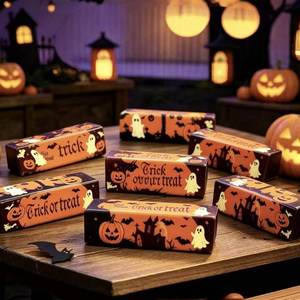 Halloween Themed Butter Stick & Cheese Cube Slow Rising Squishy Toy Soft Squeeze Fidget Stress Relief Novel Party Favor <b>Gift</b> - Product Image 2