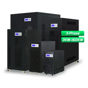 30kw 3เฟส 380vac Off Gridอินเวอร์เตอร์ 120kw 200kw เฟสเดียวถึงสาม 3 เฟสความถี่ไฮบริด 6kwอินเวอร์เตอร์พลังงานแสงอาทิตย์ 11kw 380v