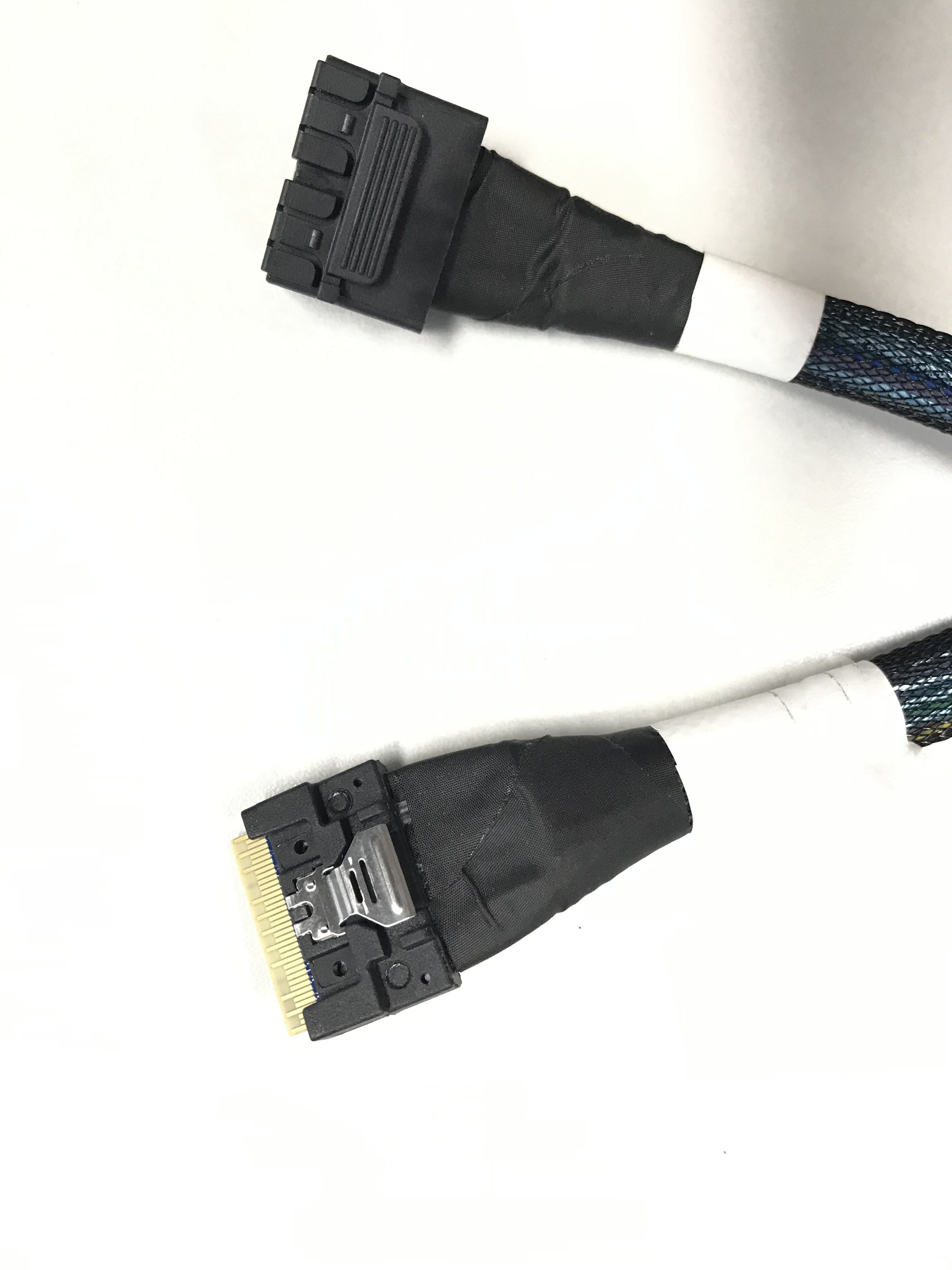 HONPNK 0.57M SlimSAS 8i SFF-8654 to Mini SAS SFF-8643 Cable Server Hard Disk Data Cable