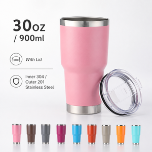 Gobelet isotherme de voyage à double paroi en acier inoxydable 304 de 30 oz, très vendu, sans BPA, anti-fuite, pour véhicule - Product Image 5