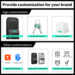 Serrure Intelligente Tuya Standard Américain à Installation Facile pour Système d'Entrée Sans Clé à Loquet Électronique pour Porte en Bois Sécurité Domestique - Product Image 6