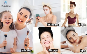 Headband Bán Buôn Thời Trang Trang Điểm Đàn Hồi Tóc Ban Nhạc Cho Phụ Nữ Màu Lông Cừu Vải Bow Mặt Spa Shower Headband Biểu Tượng Tùy Chỉnh - Product Image 4