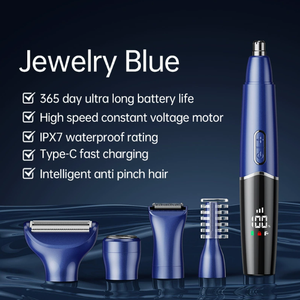 5 in 1 <strong>Hair</strong> <strong>Trimmer</strong> for <strong>Men</strong> Grooming Kit Electric Beard Shaver Facial Body Eyebrow <strong>Nose</strong> Ear <strong>Trimmer</strong> Body Groomer <strong>Trimmer</strong> - Product Image 5