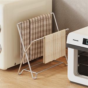 Égouttoir de cuisine moderne en acier inoxydable 304, double étanchéité, pour torchons, éponges et savon, idéal pour rebord de fenêtre étroit - Product Image 3