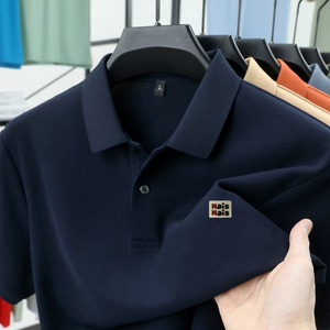 Camiseta de Golf de Manga Corta para Hombre, Personalizada con Logotipo Bordado, Anti-Pilling, de Alta Calidad, Lisa, Transpirable, Sin Costuras, de Spandex y Algodón - Product Image 4