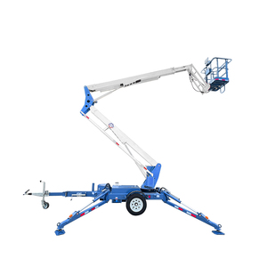 Trái cây chọn Lift Trailer gắn Spider Lift Cherry picker thủy lực cần cẩu Telescopic Boom Lift 8m - Product Image 2
