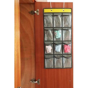 Clothing Organizer 11 Pockets PVC Rectangular Hanging Closet <b>Storage</b> <b>For</b> Cell Phones Calculators Jewelry Underwear Socks - Product Image 6