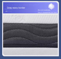 Matelas de lit portable en polymère à mailles d'air hypoallergénique 4D, taille Queen