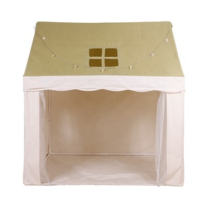 <span class=keywords><strong>Tenda</strong></span> interna portatile per bambini e bambini in tela ispirata al castello principessa per ragazzi e ragazze - Product Image 1