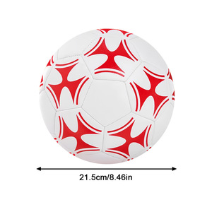 Ballon de football OEM taille 2, 3, 4, 5 avec aiguille de pompe, classique blanc et noir, PVC tissé serré pour les jeunes garçons, ligue, entraînement, pratique - Product Image 2