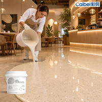 Revêtement de sol époxy autolissant sans solvant Caibel Direct Mfr, résistant à l'usure pour atelier avec sable époxy