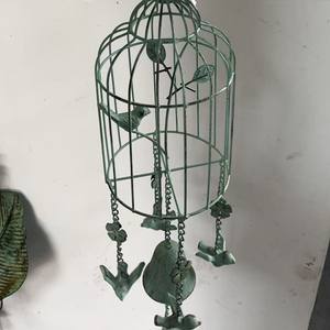 Carillon éolien vintage en fonte en forme de colombe, décoration suspendue pour jardin, cour, villa, ornement créatif de style ancien - Product Image 6