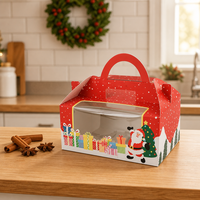 Boîtes à dessert de Noël 1/2/4/6 en papier pour muffins et cupcakes, fabriquées en Chine, pour emporter
