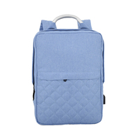 Mochila Ejecutiva Extra Grande para Mujer, Negra, con Cierre de Cremallera, de Poliéster, para Viajes y Almacenamiento de Laptop, Directo de Fábrica