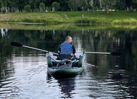 Kayak gonflable Drop Stitch épaissi, bateau de pêche multifonctionnel, canoë de loisirs familial pour croisière et rafting