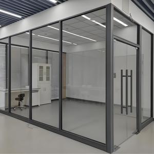 Hiện đại Modular Workstation tùy chỉnh-kích thước kính văn phòng phân vùng tường thép Acoustic tường ăn uống kho ngoài trời phòng tập thể dục nhà văn phòng - Product Image 3
