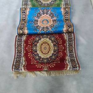 Tapis de prière élégant en soie Yassan, couleur unie, classique, pliable, lavable, léger, pour toutes les saisons, cadeau du Ramadan, cadeau de l'Aïd, Namaz islamique - Product Image 1
