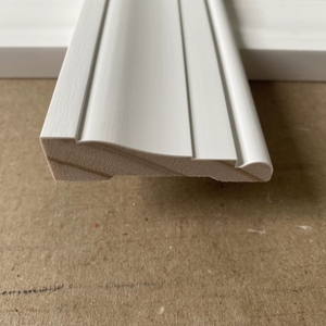 Factory <b>Direct</b> Primed Finger-Joint Radiata Pine Wood 5/8"*2 1/4"*7' Glass&SASH <b>Beads</b> Casing and Baseboard Moulding - Product Image 5