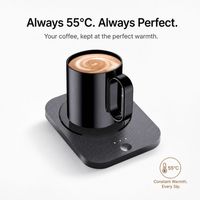 Mug chauffant numérique électronique tendance, avec fonction chaud/froid, alimenté par batterie, pour la cuisson lente intelligente, accessoire domestique unique