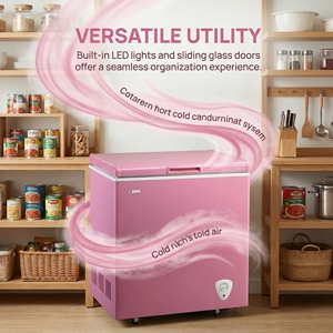 Congelador Horizontal Pequeño de Una Puerta de 158L con Ahorro de Energía, Bajo Ruido y Enfriamiento Eficiente para Almacenamiento de Alimentos en el Hogar, Modelo BD-158 - Product Image 3