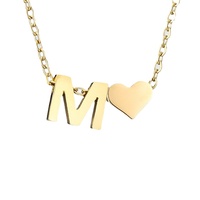 <strong>Best</strong> <strong>Selling</strong> English <strong>Letter</strong> Jewelry Set Retro Fashion Metal Heart <strong>Letter</strong> Fashion Pendant <strong>Necklaces</strong> Set <strong>for</strong> <strong>Women</strong>