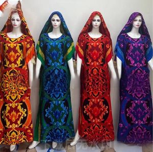 Robe Caftan Africaine Personnalisée en Mousseline Haute Densité, Ample Style Boubou, Châle de Voile avec Perles et Strass, Style Musulman, Taille Unique - Product Image 3