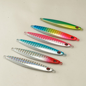 Señuelo de Pesca de Agua Salada con Ojos 3D, Jigging de Largo Alcance, Jig Metálico para Atún y <span class=keywords><strong>Seriola</strong></span> - Product Image 3